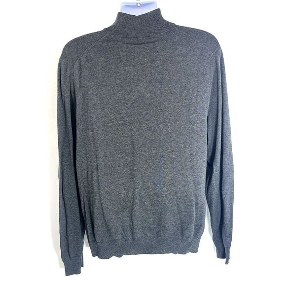 Jos. A. Bank Men’s Gray Sweater Size 2XL XXL 100% Pima Cotton 1/4 Zip Travlers - Picture 3 of 10